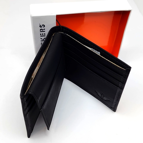 DOCKERS HANDCRAFTED MENS BLACK WALLET - Picture 4 of 10
